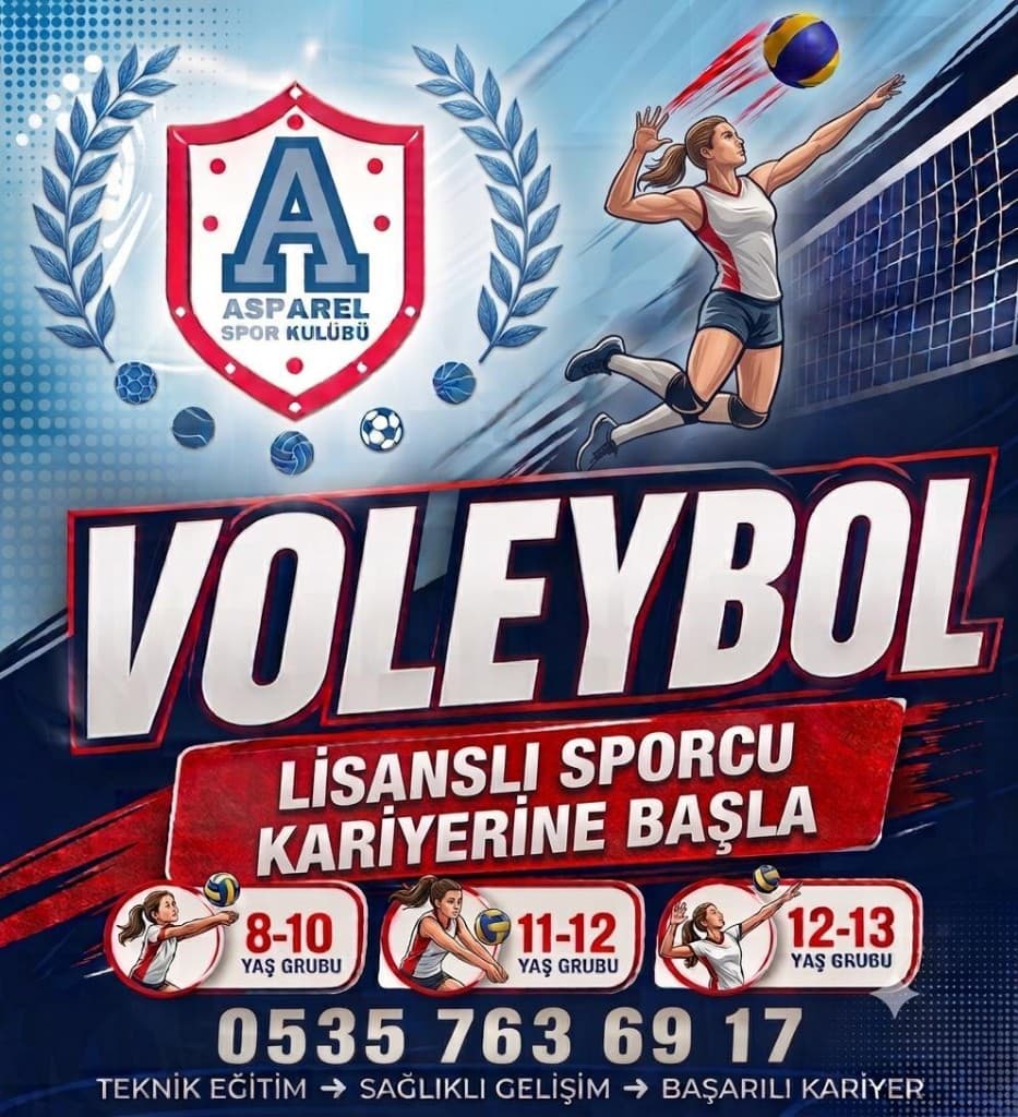 Asparel Voleybol — lisanslı sporcu kariyerine başla